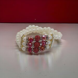 Three layers Beaded Stretch Bracelets